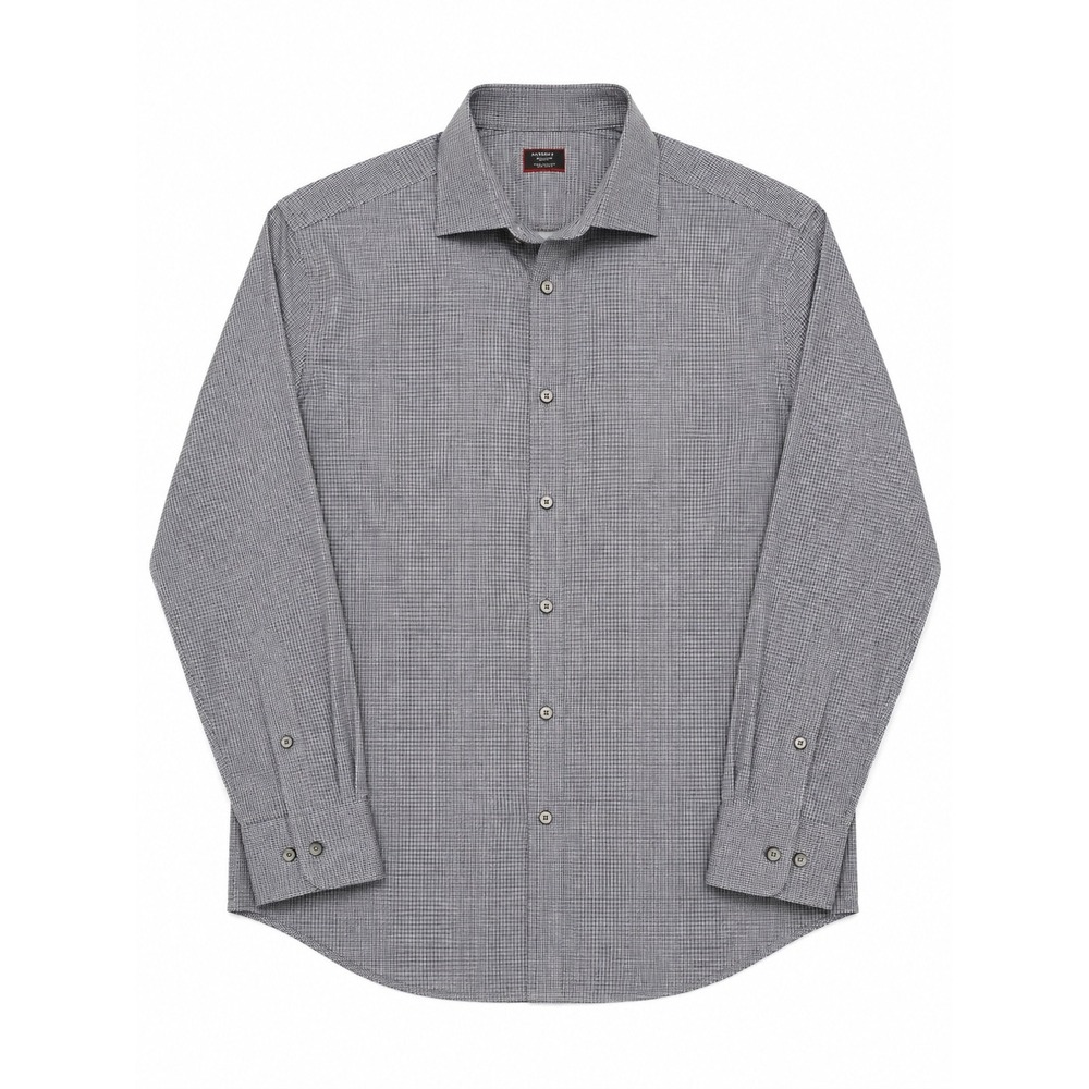 UNTUCKit Apremont Grey Check Performance Shirt Mens XXXL 3XL Regular Fit 41700